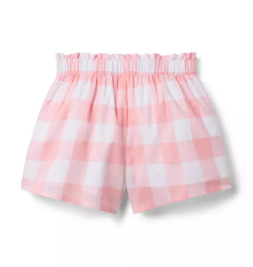 Gingham Ruffle Pocket Short