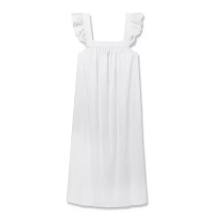 Women's Twill Clara Nightgown in White