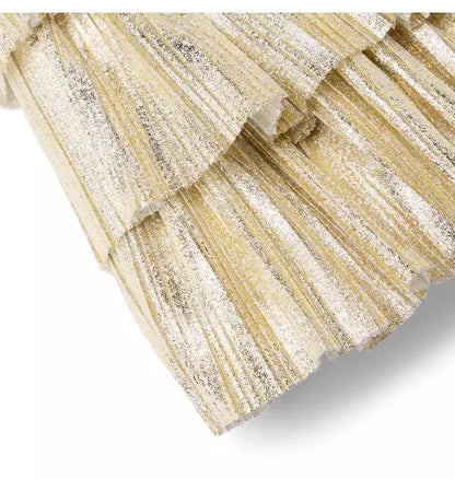 Metallic Tiered Skirt