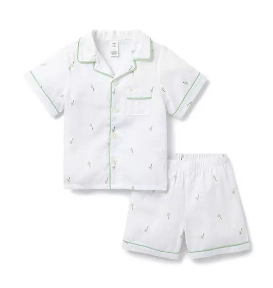 Good Night Classic Short Pajama In Palm