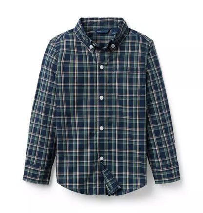 Plaid Poplin Shirt