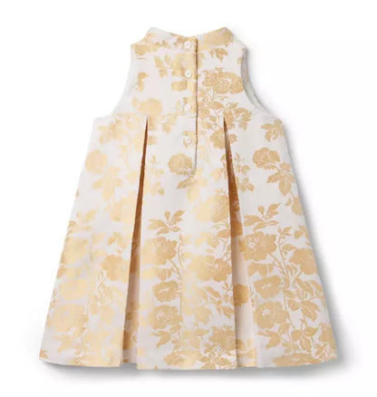The Golden Floral Dress