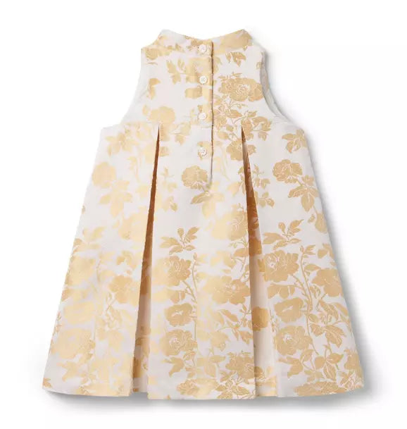 The Golden Floral Dress