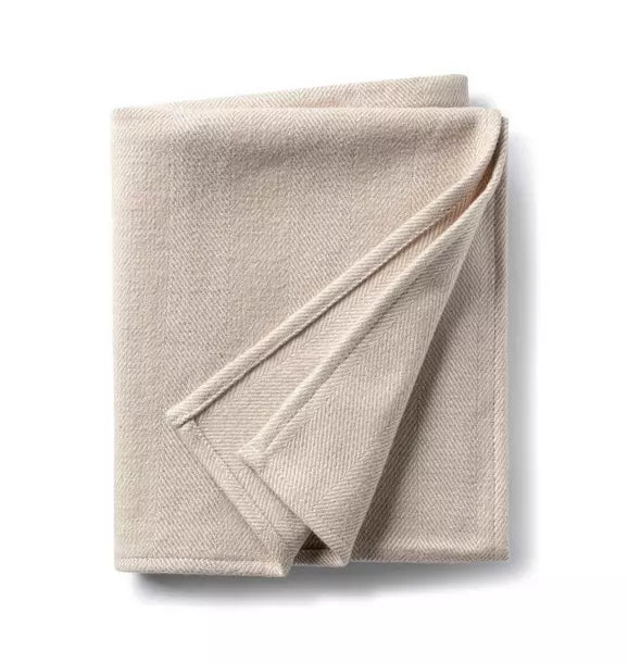 Chevron Latte Baby Blanket