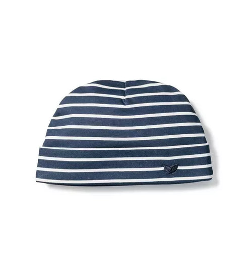 Navy Stripe Pima Cotton Hat