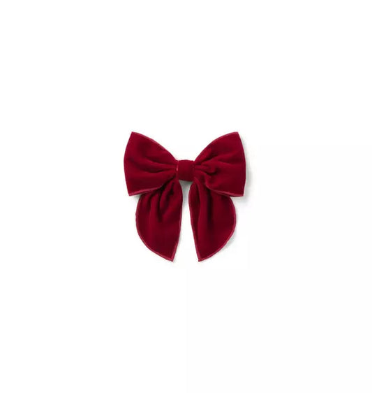 Velvet Bow Barrette