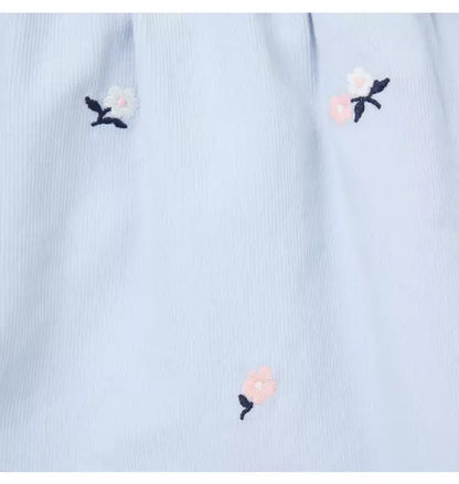 Baby Embroidered Floral Corduroy Dress