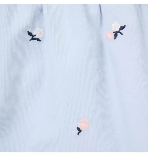 Baby Embroidered Floral Corduroy Dress