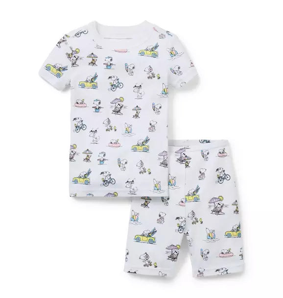 Good Night Short Pajama In Peanuts Snoopy Vacation