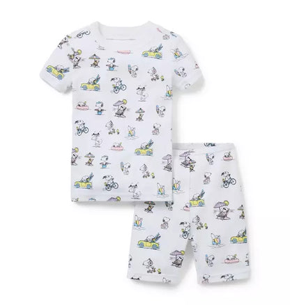 Good Night Short Pajama In Peanuts Snoopy Vacation