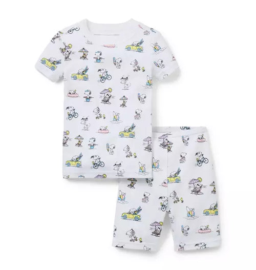 Good Night Short Pajama In Peanuts Snoopy Vacation