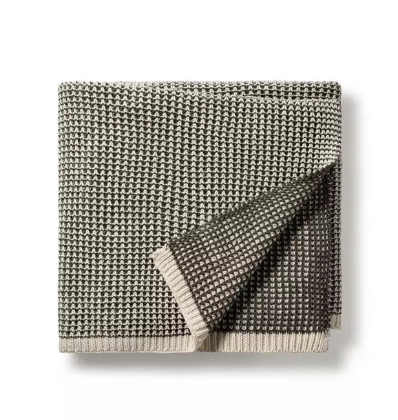 Rattle Knit - Throw Blanket