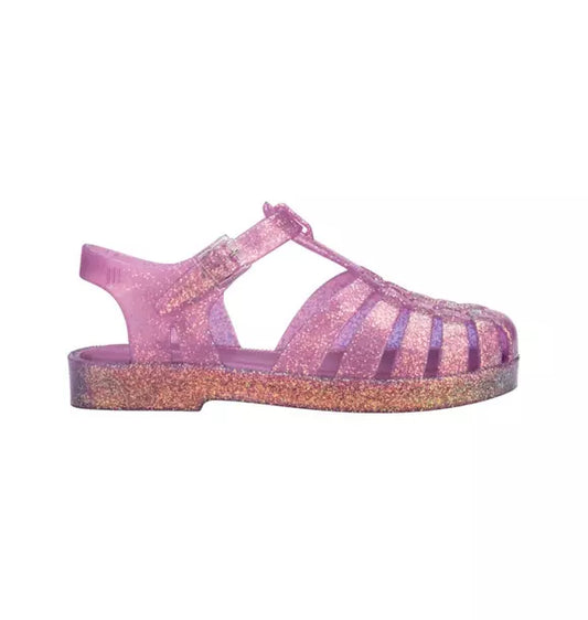 Possession Shiny Fisherman Jelly Sandal in Glitter Lilac