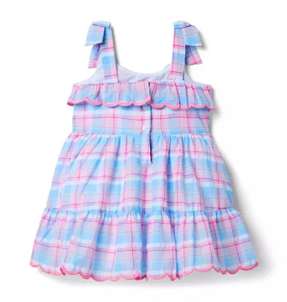Plaid Ruffle Dress