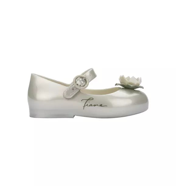 Toddler Sweet Love+Princess Mary Jane Ballet Flat in Metallic White