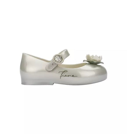 Toddler Sweet Love+Princess Mary Jane Ballet Flat in Metallic White