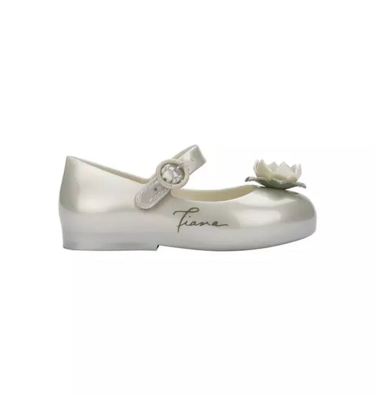 Toddler Sweet Love+Princess Mary Jane Ballet Flat in Metallic White