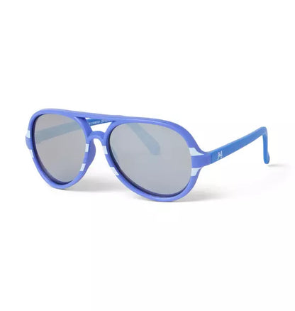 Stripe Aviator Sunglasses