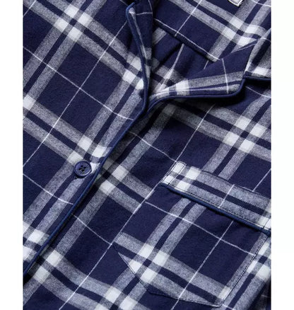 Women's Brushed Twill Pajamas in Oxford Tartan