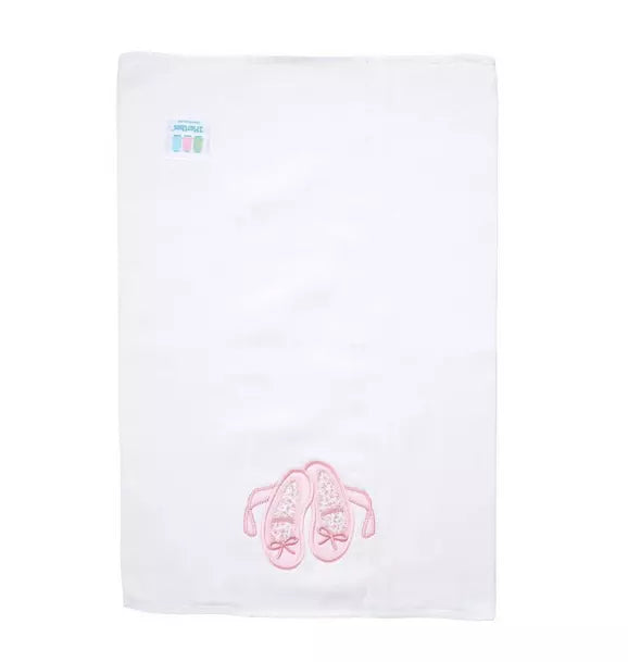 Ballet Applique Burp Cloth