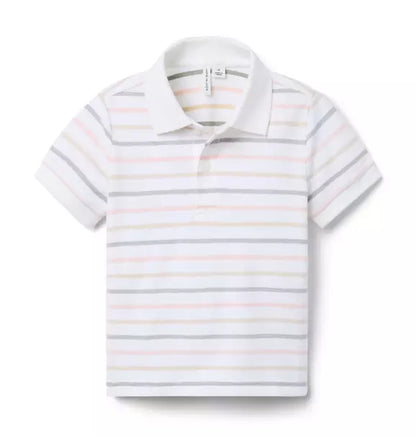 The Striped Pique Polo