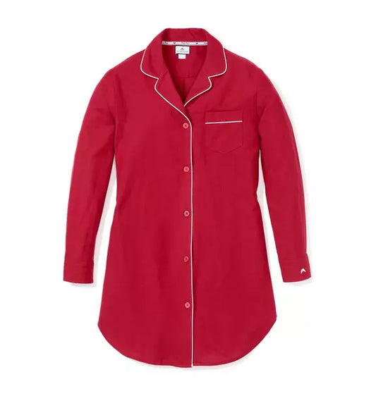 Petite Plume Women's Flannel Nightshirt