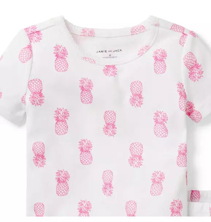 Good Night Short Pajama In Pineapple