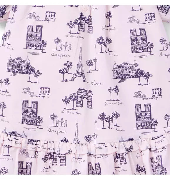 Paris Ruffle Collar Dress