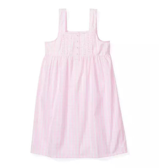 Women's Pink Gingham Charlotte Nightgown