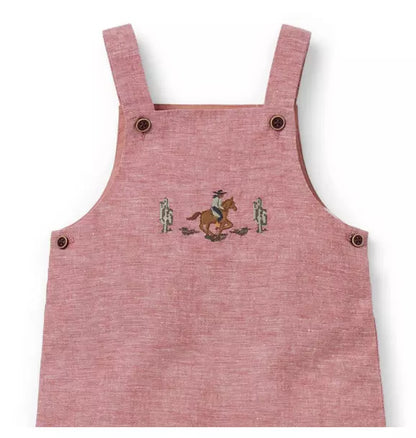 Baby Cowboy Linen-Cotton Overall