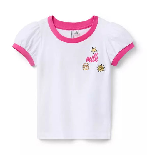 Milk Bar x Janie and Jack Puff Sleeve Tee