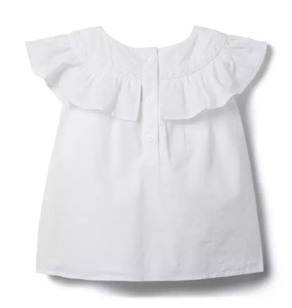 Ruffle Lace Trim Top