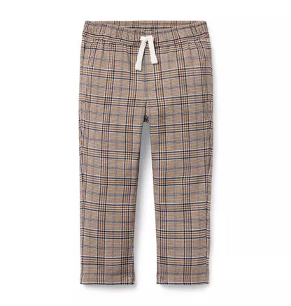 Plaid Pull-On Pant