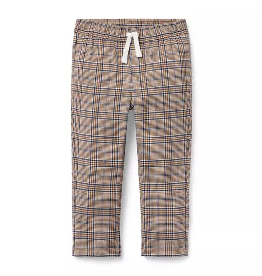 Plaid Pull-On Pant
