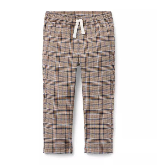Plaid Pull-On Pant