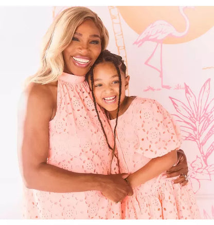 Serena Williams x Janie and Jack Women’s Peach Point Matching Dress