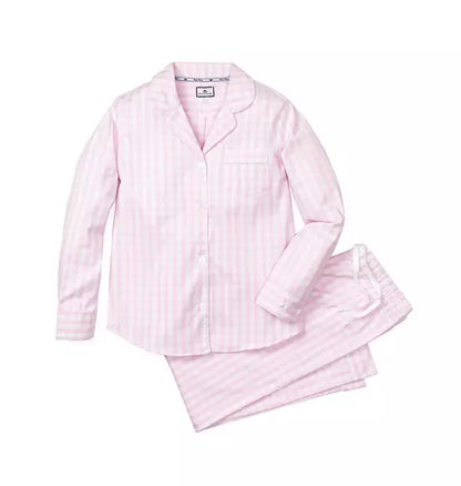 Women's Pink Gingham Pajama Set