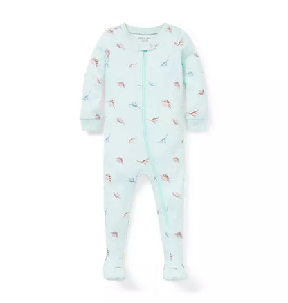 Baby Good Night Footed Pajama In Dinosaur