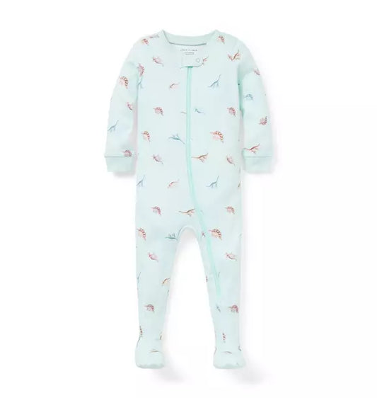 Baby Good Night Footed Pajama In Dinosaur