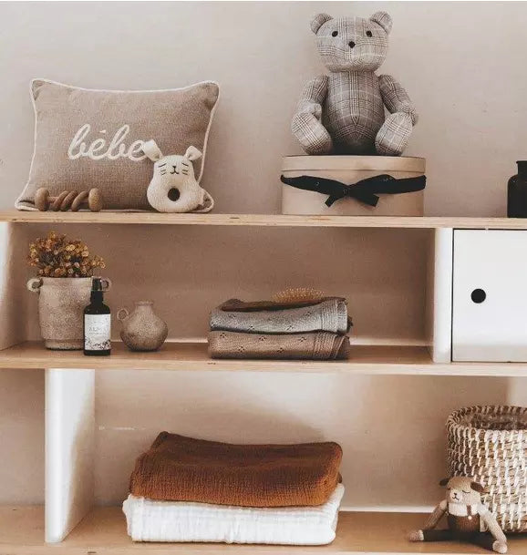 Flower Gray Baby Blanket