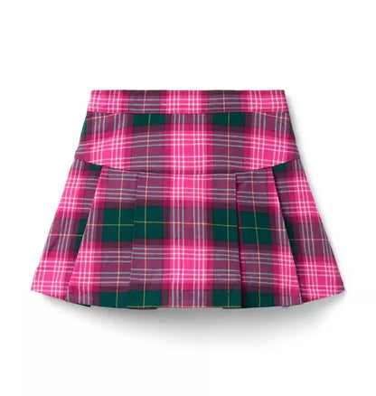 Plaid Pleated Skirt