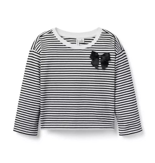 Striped Bow Top