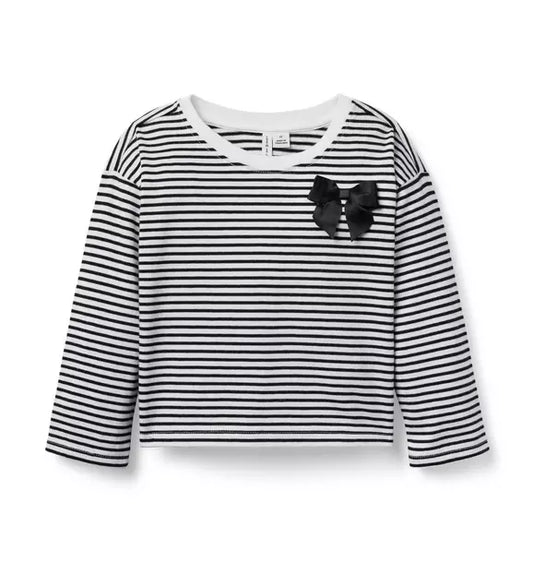 Striped Bow Top