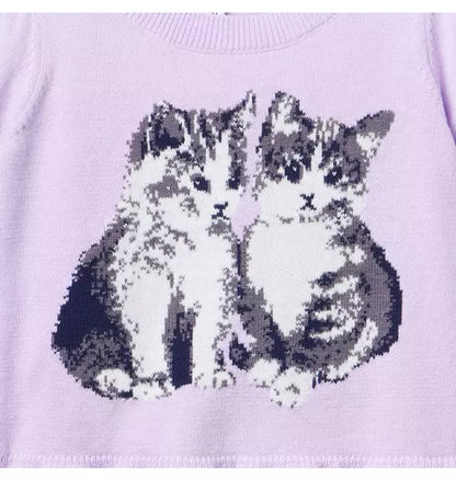 Kitten Peplum Sweater Top