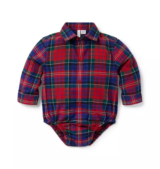 Baby Tartan Flannel Bodysuit