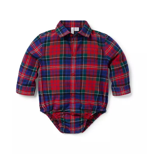 Baby Tartan Flannel Bodysuit