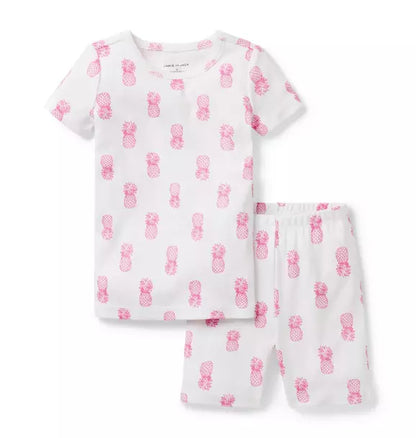 Good Night Short Pajama In Pineapple