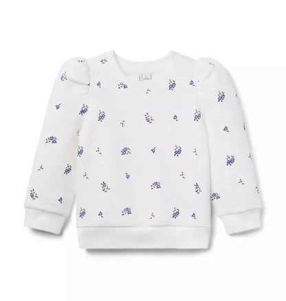 Floral Quilted Sweatshirt