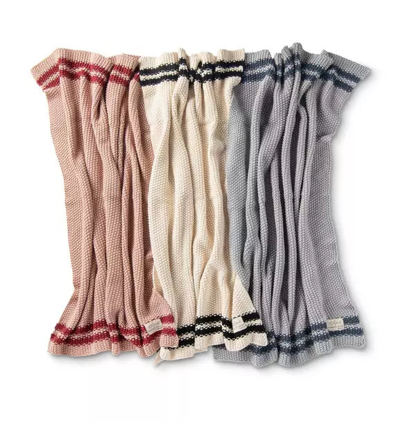Marici Black Striped Baby Blanket