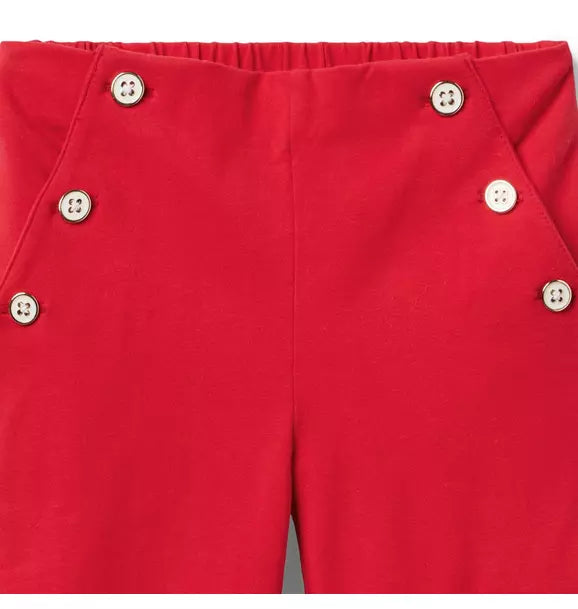 Wide Leg Button Pant